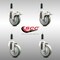 Service Caster 4 Inch 316SS Gray Poly Swivel 7/8 Inch Expanding Stem Caster Lock Brake, 2PK SCC-SS316TTLEX20S414-PPUB-2-S-2-78 - alternate 5